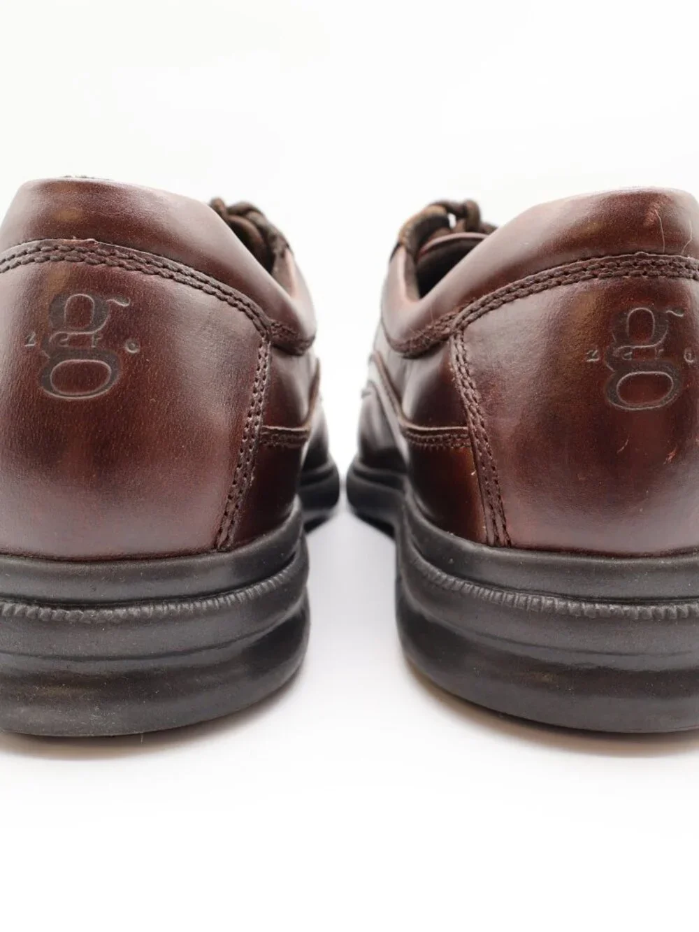 Hush Puppies Glen Men's 9.5 Brown Leather Comfort Casual Oxford Shoes